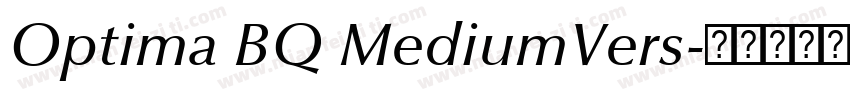Optima BQ MediumVers字体转换
